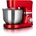 HEINRICHS Küchenmaschine Knetmaschine Teigmaschine 1300W.Küchengerät Rührbesen Knethaken Schneebesen Spritzschutz 10 einstellbare Geschwindigkeiten XL 6,2L Edelstahlschüssel geräuscharm (Rot)