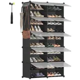 Songmics Schuhregal mit 10 Fächern schwarz