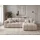 GRAINGOLD Ecksofa Velours 4-Sitzer Beige