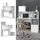 Vicco Schreibtisch Alwin Weiß, 115 x 55 cm mit 2 Türen,