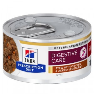 Hill's Prescription Diet I/D Digestive Care stoofpotje voor kat met kip & groenten blik  1 tray (24 x 82 g)