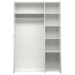 Spell Kleiderschrank 3 Türen. Weiss.