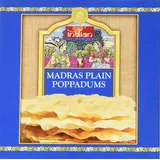 TRULY INDIAN Poppadums Madras (Indisches Fladenbrot aus Linsenmehl für die Zubereitung in der Pfanne, Als Beilage oder Snack) (12 x 112 g)