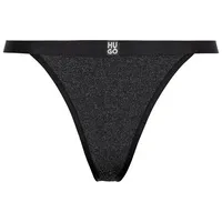 Hugo String LUREX 102657 mit HUGO Schriftzug schwarz L
