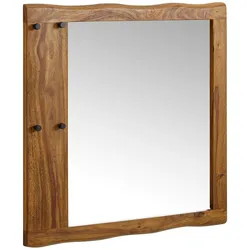 Wandspiegel FineBuy Flurspiegel Holz Massiv 80x80x3 cm Spiegel Flur Diele Groß