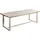 Beliani Azzanello Gartentisch 230 x 100 x 75 cm Hellbraun