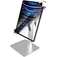 woleyi Tischhalterung Tablet Diebstahlsicherung, Kiosk Tablet Stand mit Schloss, Anti Diebstahl Desktop Tablet Halterung für iPad Pro 12.9/ Air, Surface, Galaxy Tabs (9-14 Zoll großes Tablet)