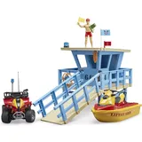 Bruder bworld Life Guard Station mit Quad und Personal Water Craft