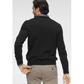Olymp Rundhalspullover Schwarz 4XL