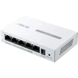Asus ExpertWiFi EBP15 5-Port GbE Smart Managed PoE+ Switch (4 PoE+ Ports, 60W, unterstützt Power over Ethernet Weiß