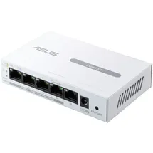 Asus ExpertWiFi EBP15 5-Port GbE Smart Managed PoE+ Switch (4 PoE+ Ports, 60W, unterstützt Power over Ethernet Weiß