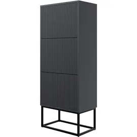 Selsey Veldio 50 x 0 x 0 cm 3 Klappen schwarz matt / schwarz