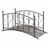 deluke Gartenbrücke PARIS 91,7 x 79,3 x 181,4 cm Schwarzbraun