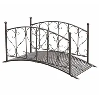 deluke Gartenbrücke PARIS 91,7 x 79,3 x 181,4 cm Schwarzbraun