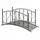 deluke Gartenbrücke PARIS 91,7 x 79,3 x 181,4 cm Schwarzbraun