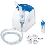 Beurer Inhalator IH 26 und Nasenspülung mit Kompressor, Inhalationsgerät zur Behandlung von Atemwegserkrankungen wie Erkältungen und Bronchitis, White, 1 Stück (1er Pack)