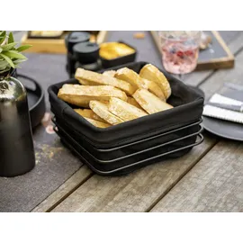 Wenko Premium Square Brotkorb Metall Schwarz