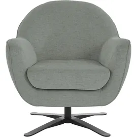 Home Affaire Drehsessel HOME AFFAIRE "Stavre, Loungesessel mit Drehfunktion", grau (grau pinstripe), B:83cm H:85cm T:80cm, 100% Polyester, Sessel, Drehsessel, in moderner Optik, mit elegantem Drehfuß