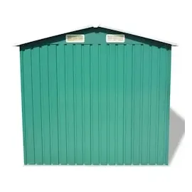 vidaXL Gartenschuppen Grün Metall 204 x 132 x 186 cm