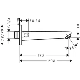 Hansgrohe Logis Wanneneinlauf (71410000)