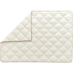 Bettdecke Superwashed Wolle ca. 155x220x17,33 cm Weiß