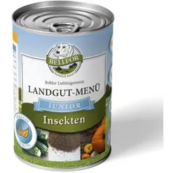 Bellfor Hundefutter Nass mit Insekten für Welpen - Landgut-Menü Junior - 400g