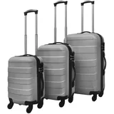 vidaXL Koffer 91142 4-Rollen Cabin 30 cm / 20 l silber