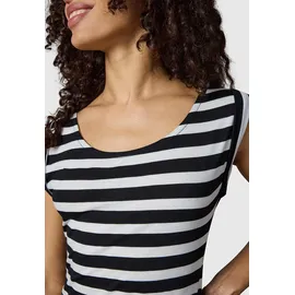 Ragwear Sommerkleid Minikleid Gestreift Schwarz XL