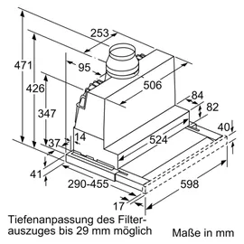 Bosch DFR067A52 Flachschirmhaube 60 cm silbermetallic