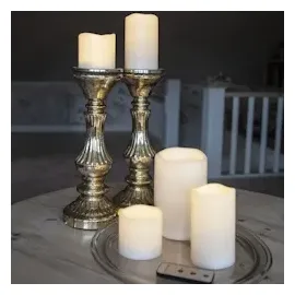 MARELIDA LED Kerzenset flackernd 5 St. weiß