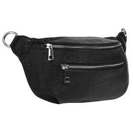 Samantha look Gürteltasche echt Leder, Made in schwarz