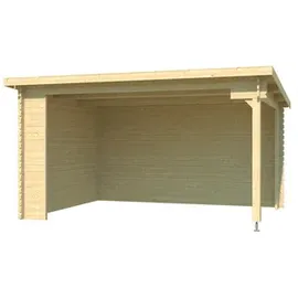 Lasita Maja Gartenhaus Columbus 4,25 x 3,20 m Beige
