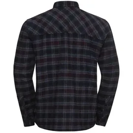 Jack Wolfskin Baja Flannel Langarmhemd Check Dark Navy L