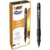 BIC Gel-ocity Gelschreiber schwarz/transparent 0,3 mm, Schreibfarbe: schwarz, 12 St.