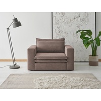 PLACES OF STYLE Loveseat »PIAGGE«, braun