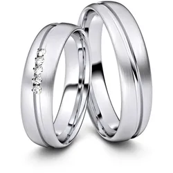 Trauringe Aachen 333er Weiflgold - 7096
