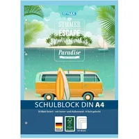 Stylex Schulblock / liniert / DIN A4 / gelocht / 50 Blatt