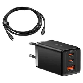 Baseus GaN5 Pro 2xUSB-C + USB 65W Schwarz