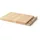 Continenta Käsebrett Gummibaum 2-tlg. 36 x 25 cm Beige