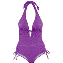 LASCANA Badeanzug Omara Lila 38 Cup C/D