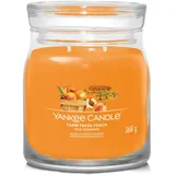 Yankee Candle Farm Fresh Peach mittelgroße Kerze 368 g