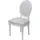VCM Esszimmerstuhl Rokoko Amaretta Baumwolle Beige/Weiß 2er Set