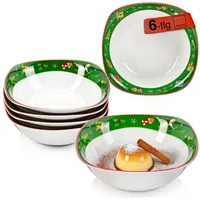 Sänger Müslischalen Bilgola Nussknacker Design 6 teilig aus Porzellan