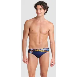 Badehose Slip Herren arena Dreamline - Navy-multi - 3