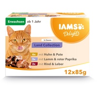 Iams Delights Adult in Sauce Land Mix 12 x