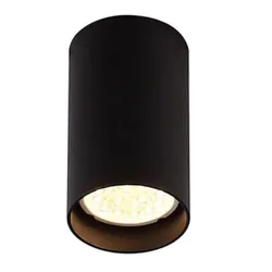 Aufbauspot Pet Rund Schwarz