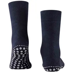 FALKE Unisex Socken - Homepads, Hausstrümpfe, Noppen, Merino-Wolle Dunkelblau 39-42
