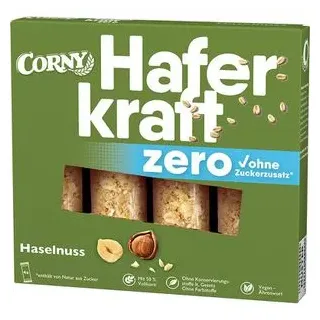 CORNY Haferkraft zero Haselnuss Müsliriegel 4 Riegel