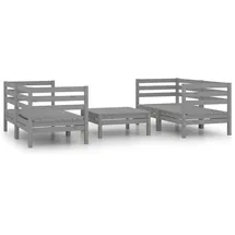vidaXL Lounge-Set grau 3082399