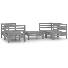 vidaXL Lounge-Set grau 3082399